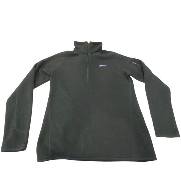 Patagonia Black Better Sweater Quarter-Zip Fleece Pullover Size Medium - Picture 7 of 7